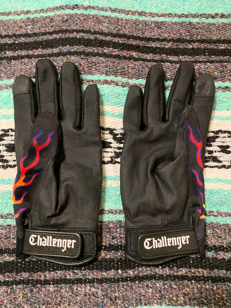 CHALLENGER/FIRE MECHANIC GLOVE ファイヤー柄のメカニックグローブ