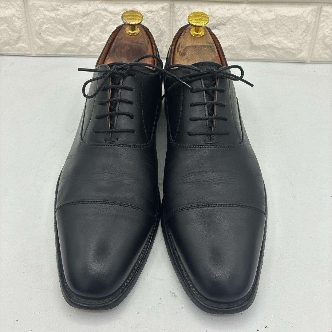 【良品】スコッチグレイン ストレートチップ 25.5 0286 ビジネス 黒