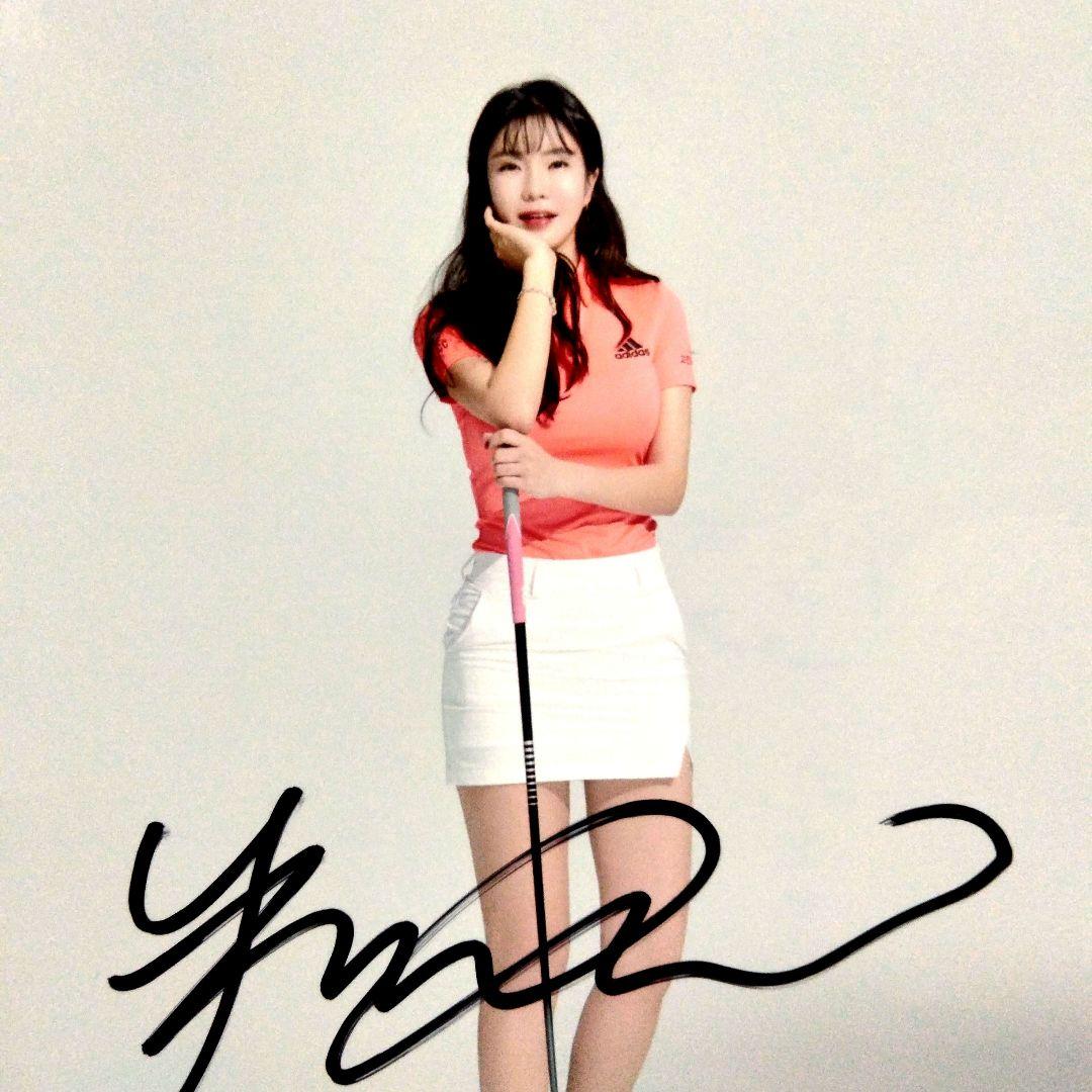 セール中…アン・シネ直筆サイン入り2Lサイズ写真‥大韓民国の女子