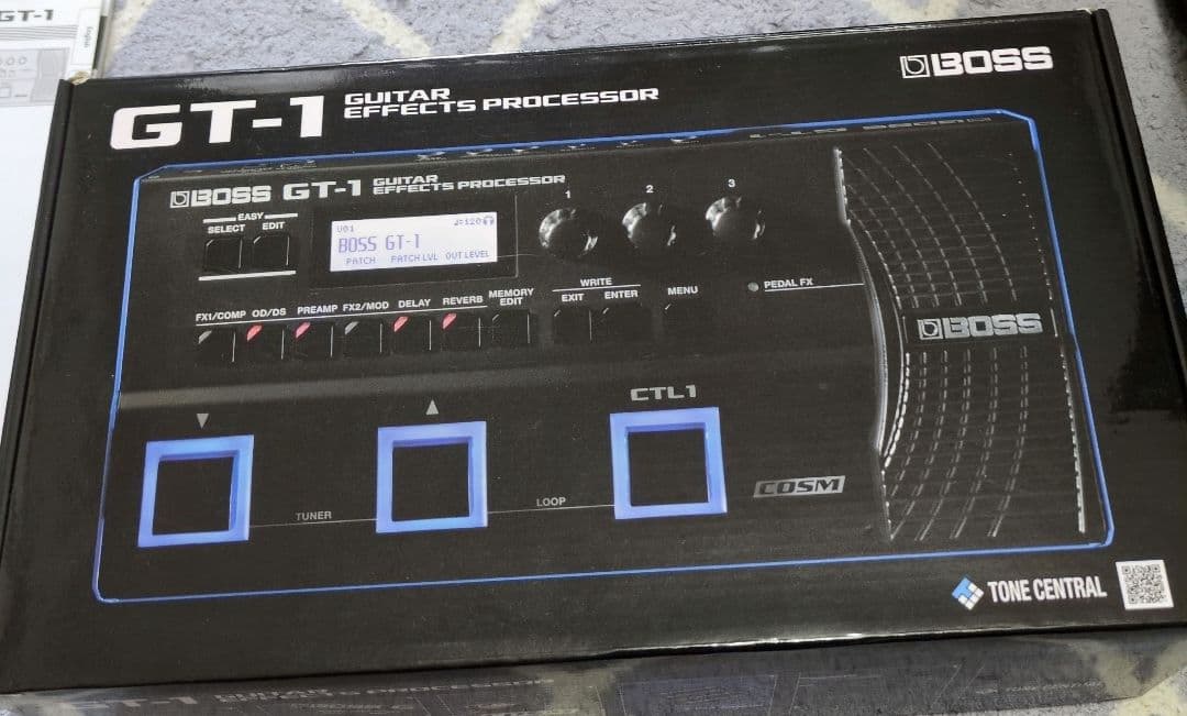 スカッと様 BOSS GT-1 ボス マルチエフェクター箱 アダプター付