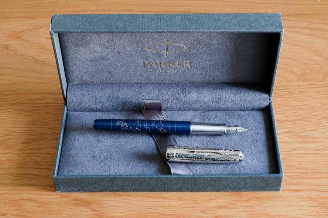 新品未使用 1971年製 キャップレス ストライプ 14金 万年筆 細字 備品