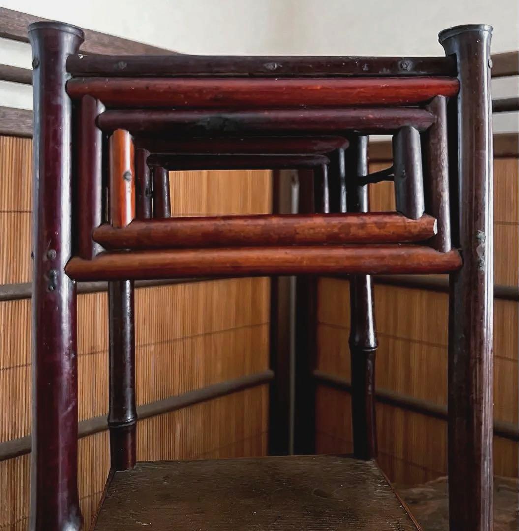 時代 古木 竹工細工 中型 花台 香台 盆栽台 丁香花盆栽的價格推薦-