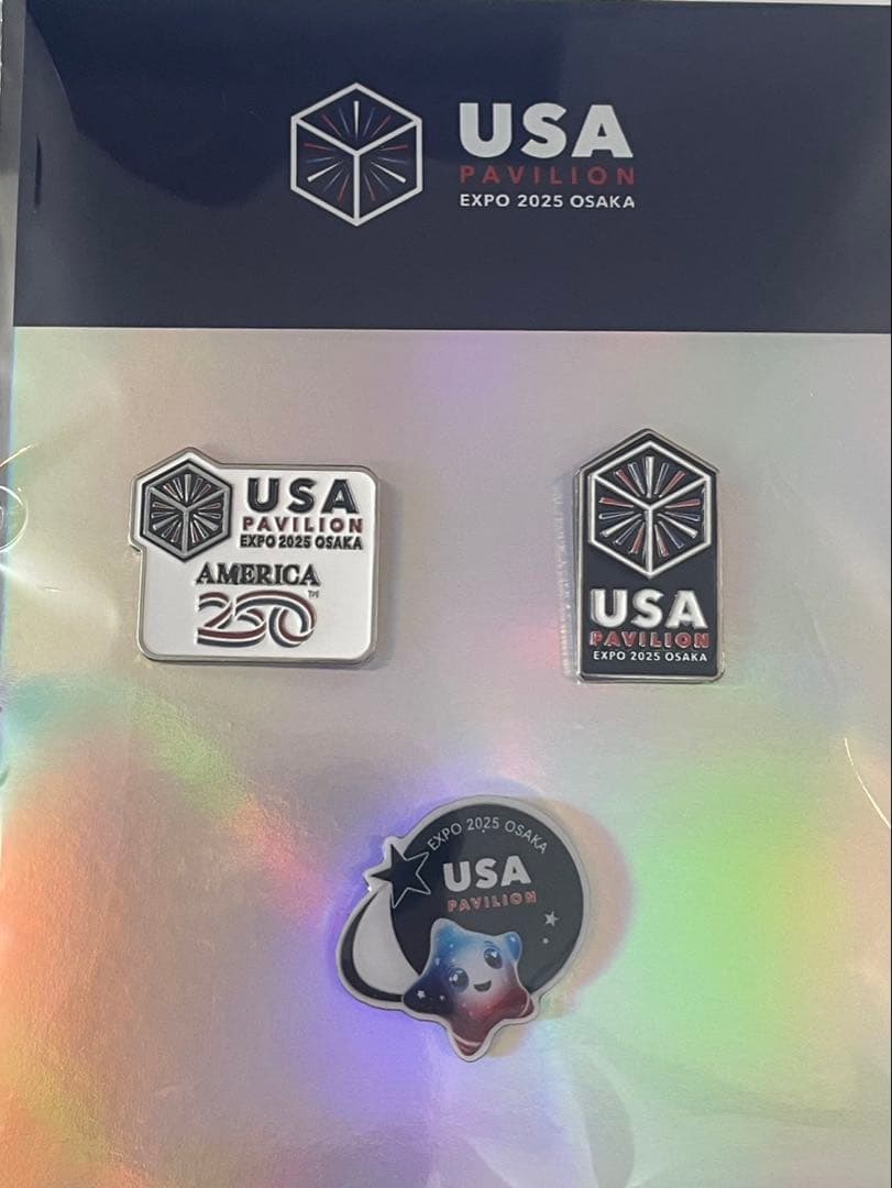 激レア！USA Pavilion EXPO 2025 ピンバッジ 3個セット 大阪万博2025