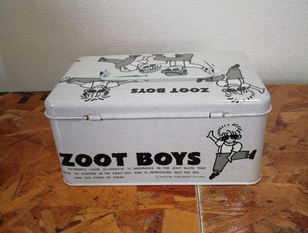 昭和レトロ　ファンシー　ZOOT BOYS　スチールボックス　超レア