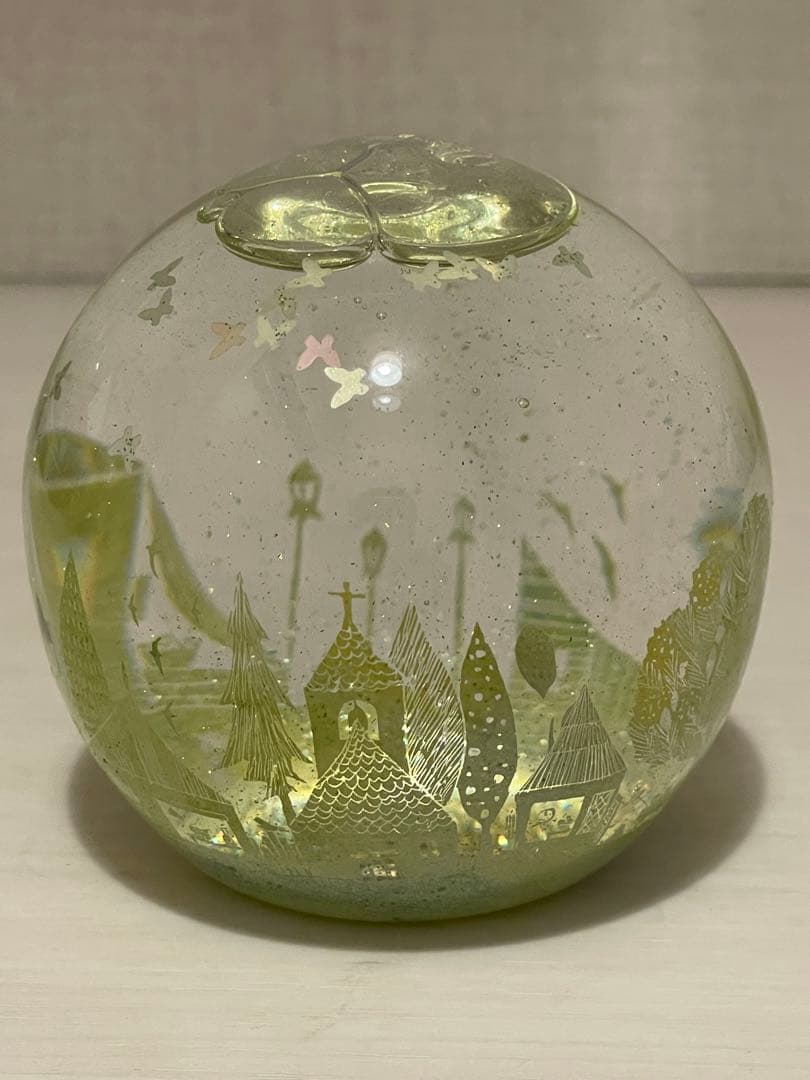 ガラス 作家 金津沙矢香 さん スノードーム SNOWDOME(春)