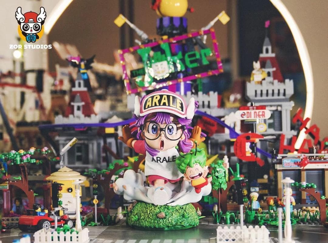 Dr.スランプ アラレちゃん 走る ガレージキット 塗装済み完成品 フィギュア