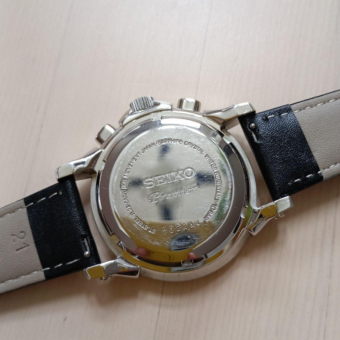 SEIKO Premier クロノグラフ 腕時計　二次電池交換済み