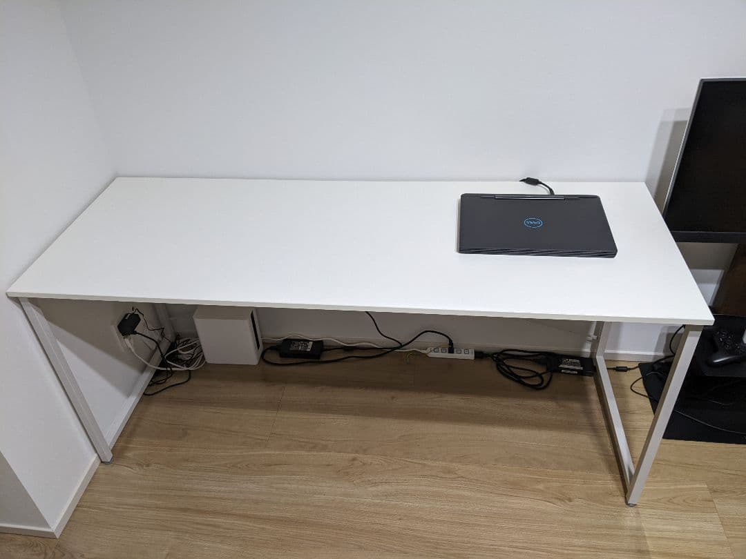 サンワサプライ　シンプルワークデスク　ホワイト　160×60cm