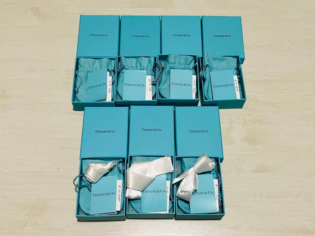 Tiffany & Co. アクセサリー空箱 ギフトボックス 7個セット 現行品
