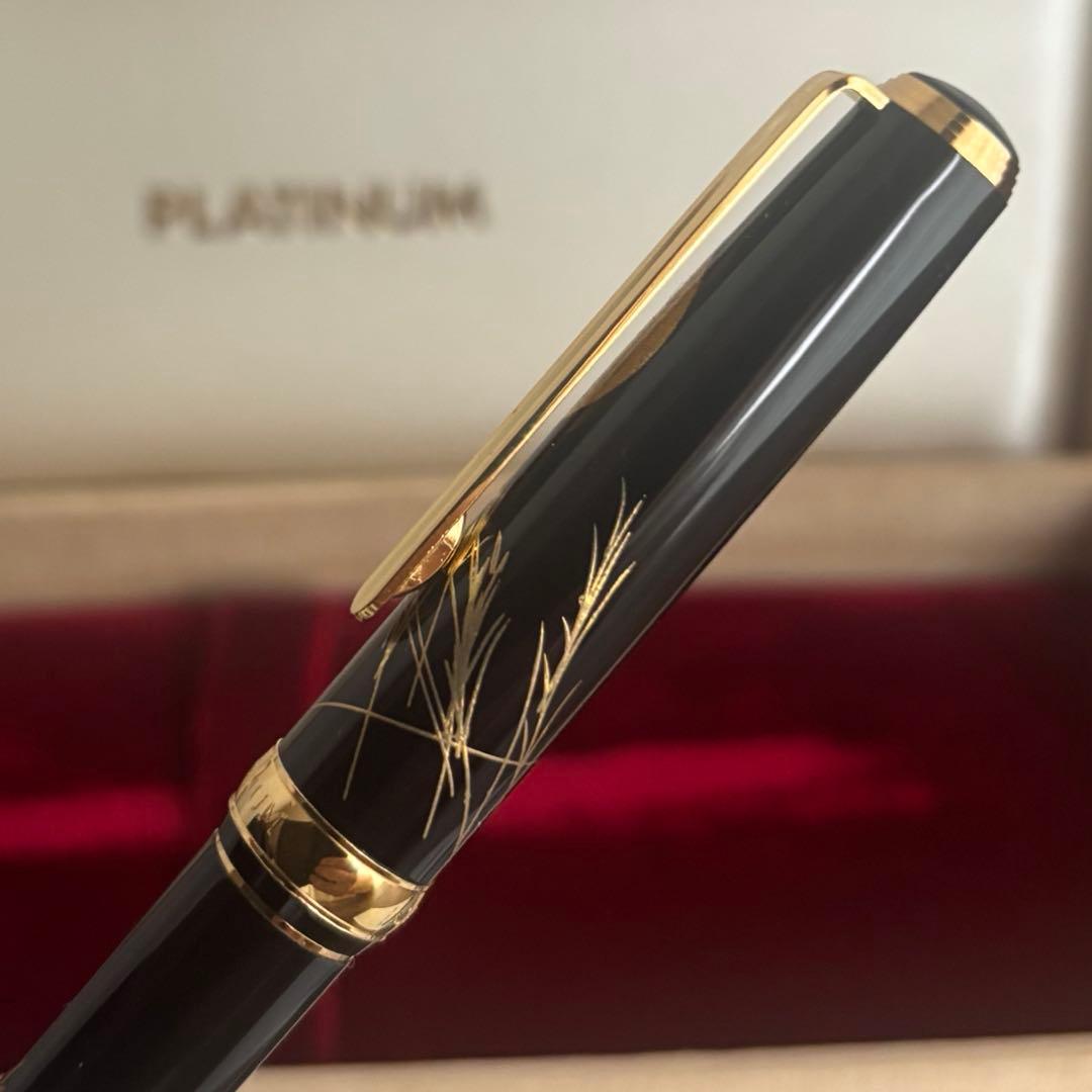 PLATINUM ツキトウサギ プラチナ 万年筆 金沢箔 ペン先18K