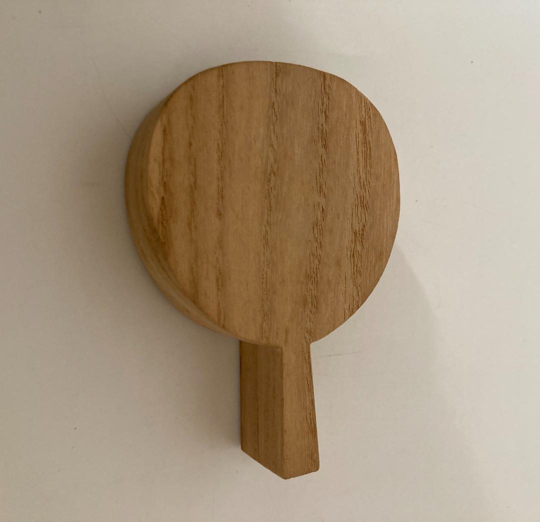 団扇香合 うちわ 蛍 木製 茶道具