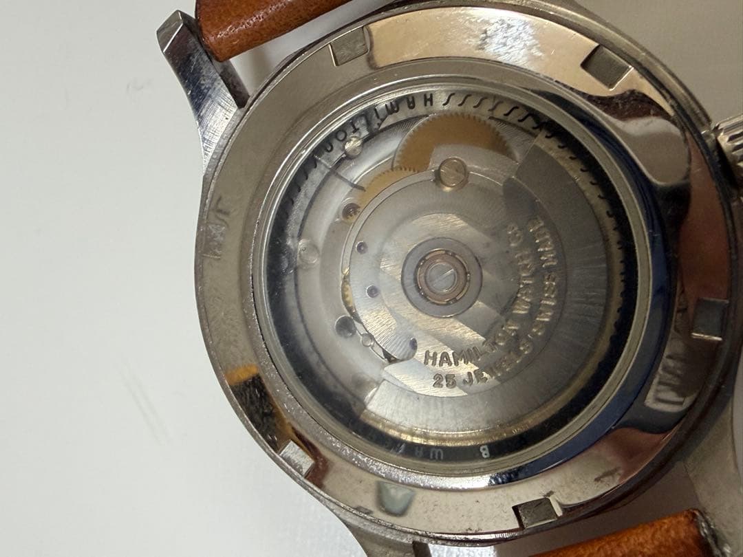 最終値下げ！ハミルトン　カーキ　9721B 自動巻腕時計　白文字盤