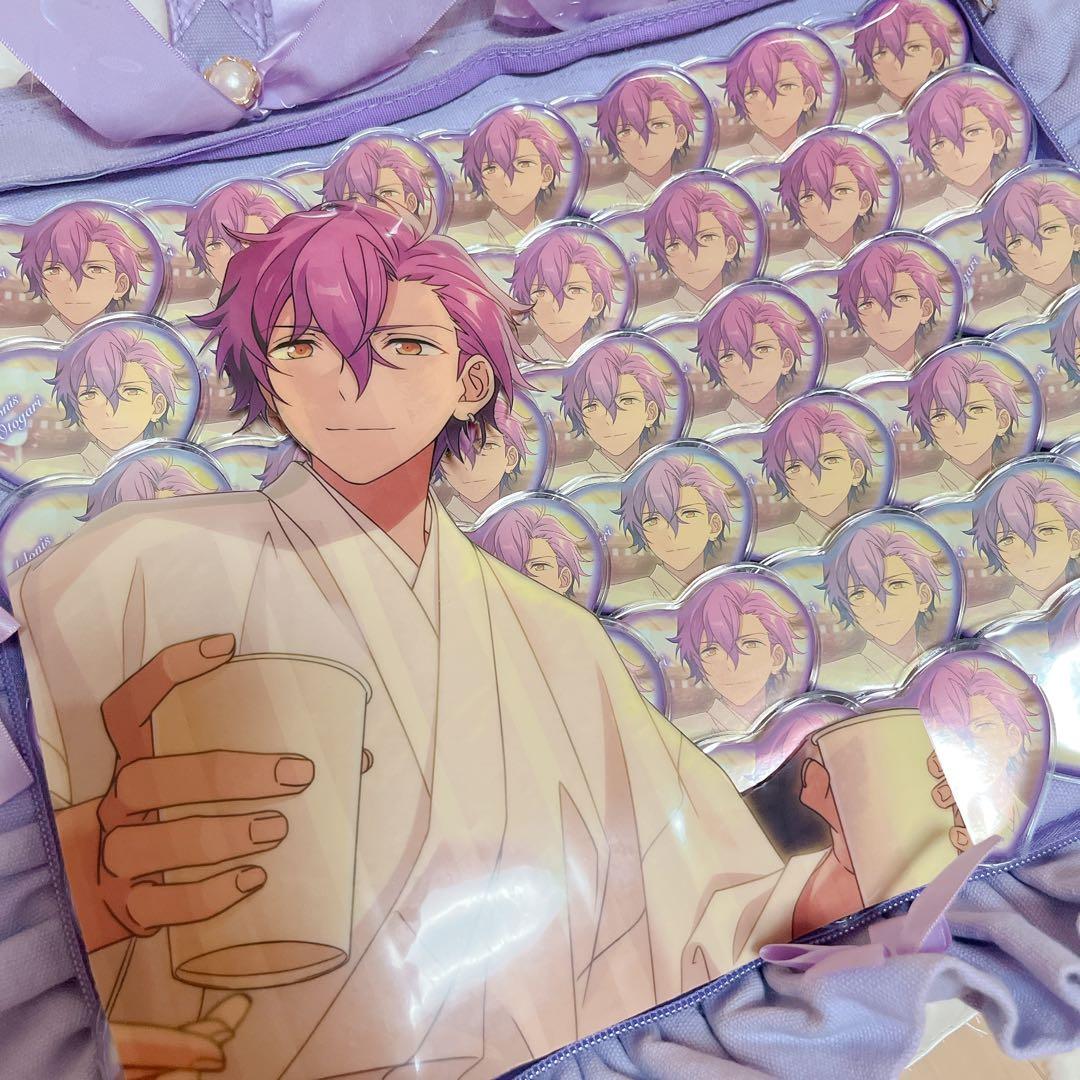 あんスタ 乙狩アドニス AGF ハート缶 缶バッジ 痛バ 痛バッグ セット