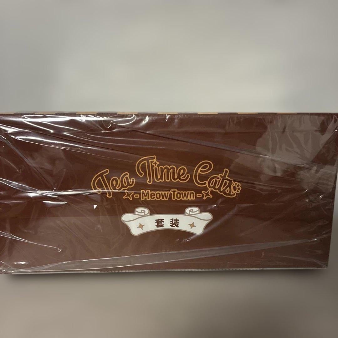 新品 DLC ティータイム キャッツ シーン にゃん町“パン屋”店員＆お客セット