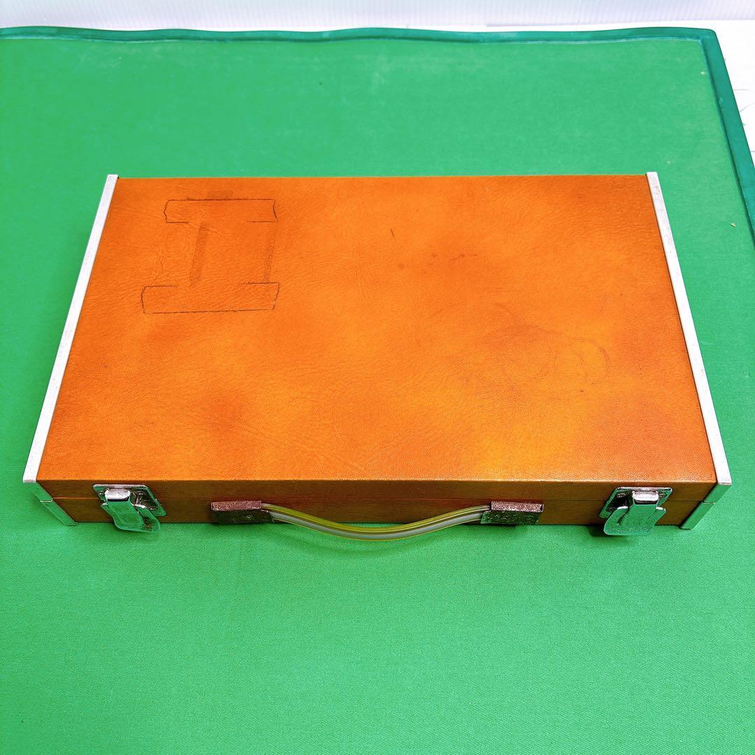 ミズノ　丸一　麻雀牌　背黄　年代物　骨董品 ハードケース　新昭和