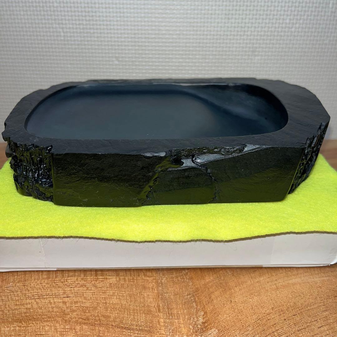 ⭕️雨畑硯 山下硯 芳石 山下三喜夫 栄寿堂製 甲州銘石 四