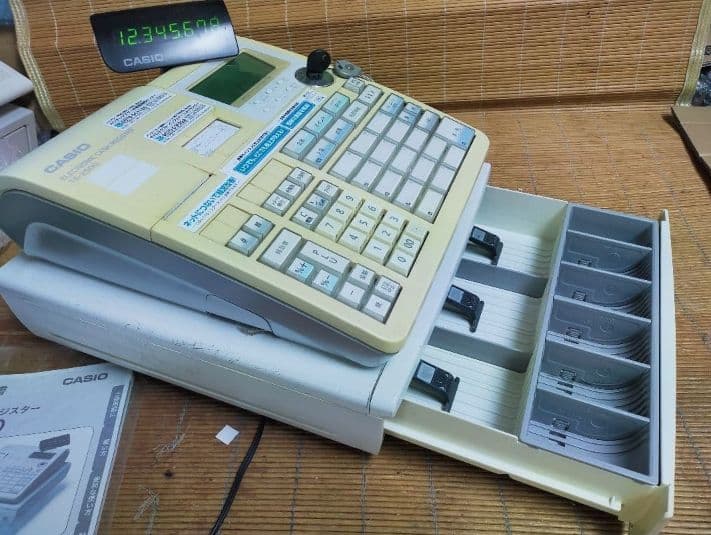 TEC POSターミナル一式 ST-C10 ドロワー付 中古