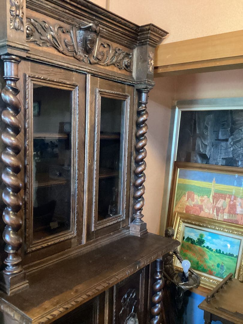 19世紀 アンティークフレンチ オーク ルネッサンス ハントスタイル