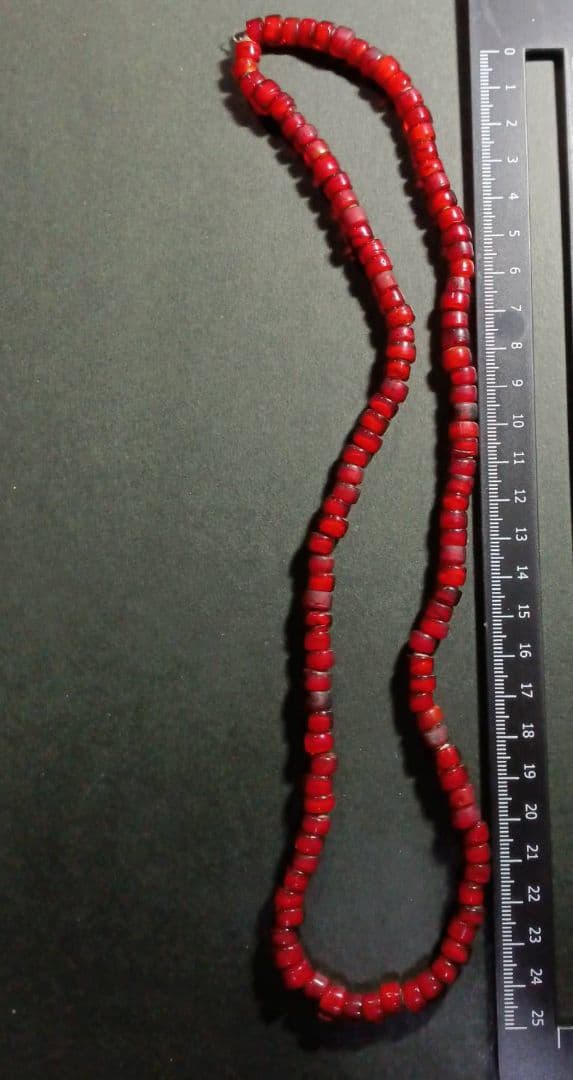 希少　アンティークビーズ　ホワイトハーツ　トレードビーズ　ヴェネチアンビーズ