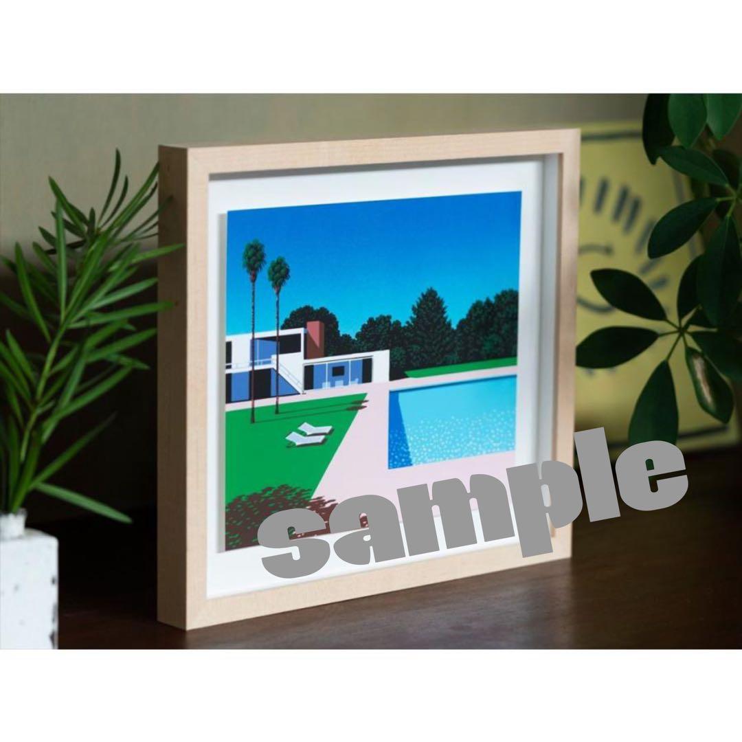 永井博 300枚限定 直筆サインナンバリング シルクスクリーン 額付