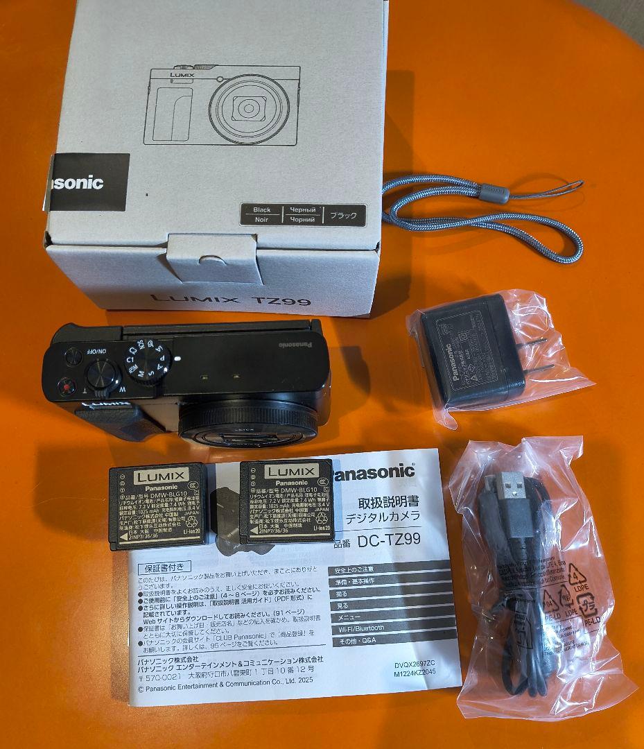 【超美品】Panasonic LUMIX TZ99 コンパクトデジタルカメラ LUMIX TZ99 コンパクトデジタルカメラ ブラック DC-TZ99-K Panasonic