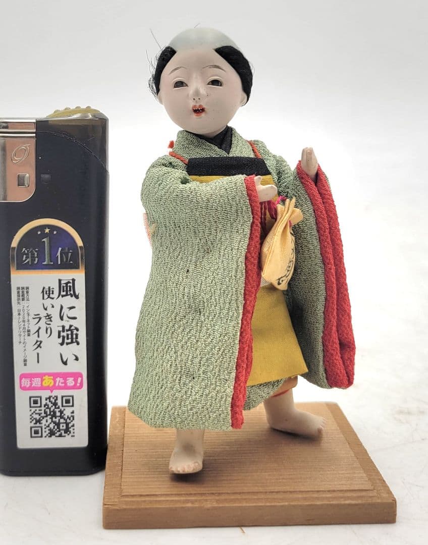 浅草人形 火の用心 男の子 縮緬の着物 市松人形 御所人形 骨董品、美術