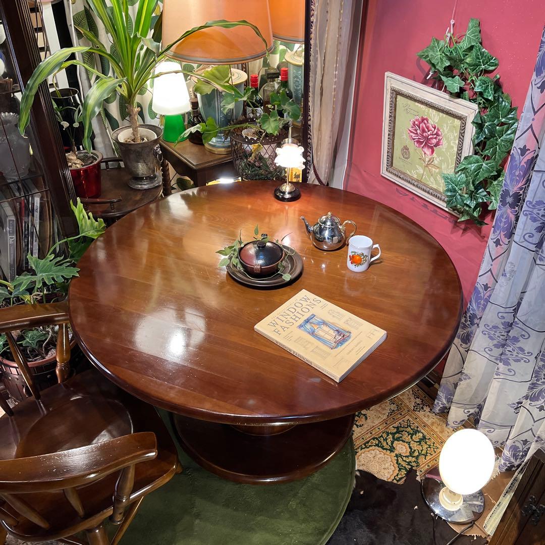 オールドヴィンテージ　柏木工 ブナ材　リビングダイニングテーブル