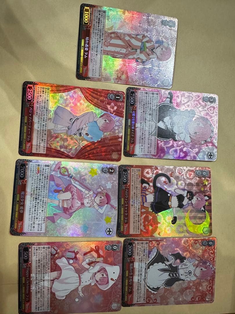 ヴァイスシュヴァルツ リゼロ SR RRR 81枚セット