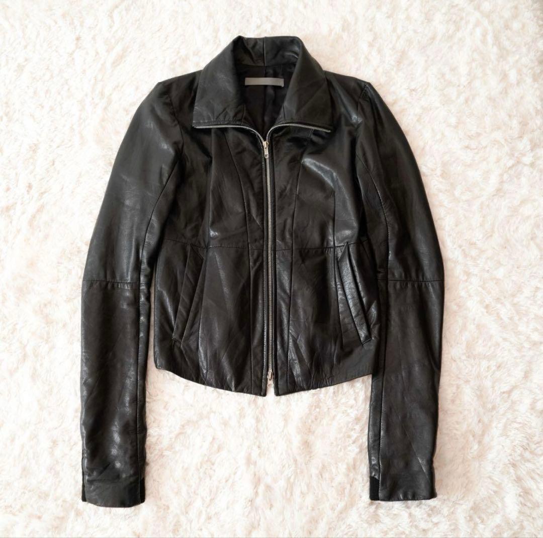 EKAM エカム シングルライダースジャケット ラムレザー 羊革