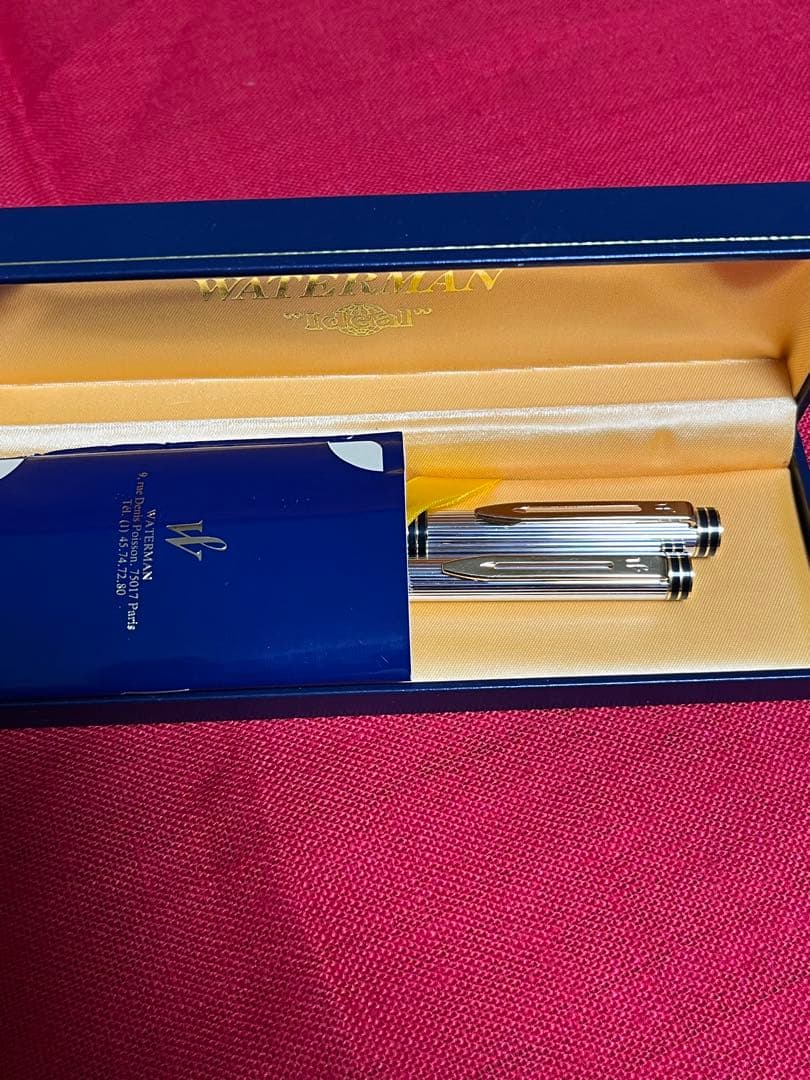 変更Waterman エグゼクティブ I deal 万年筆 .ボールペン 銀張り