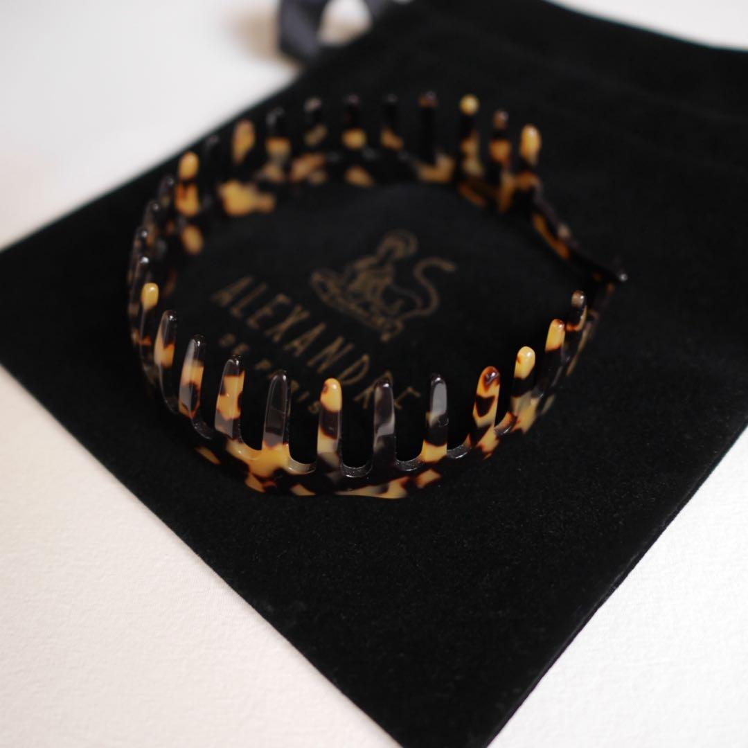 ALEXANDRE DE PARIS アレクサンドルドゥパリ 櫛形カチューシャ