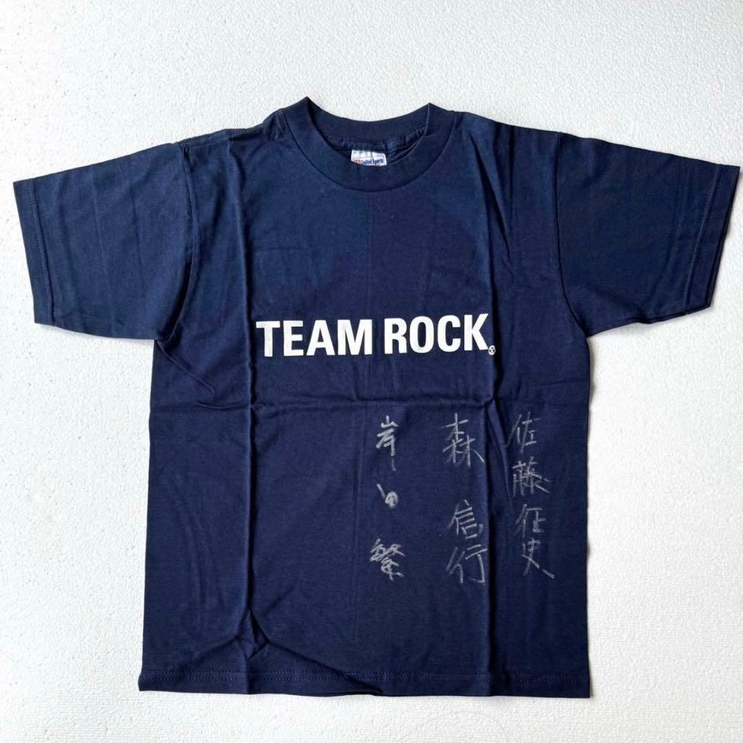 新品未使用 くるり 初期メンバー サイン入り TEAM ROCK Tシャツ 新品未使用 くるり 初期メンバー サイン入り TEAM ROCK Tシャツ