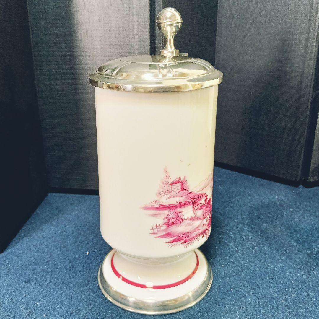 キリンビアマグコレクション ヘキスト ドイツ 足付蓋付 栞 共箱未使用