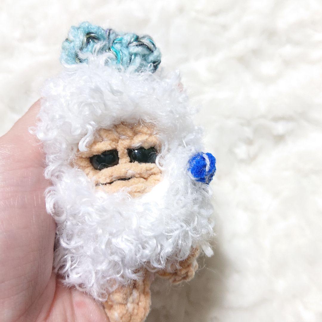 もこもこひつじ　マンドラゴラのあみぐるみ