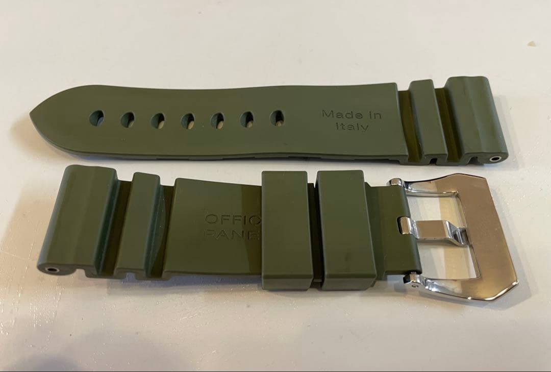 PANERAI 純正尾錠用OPロゴラバーべルト　40mm用