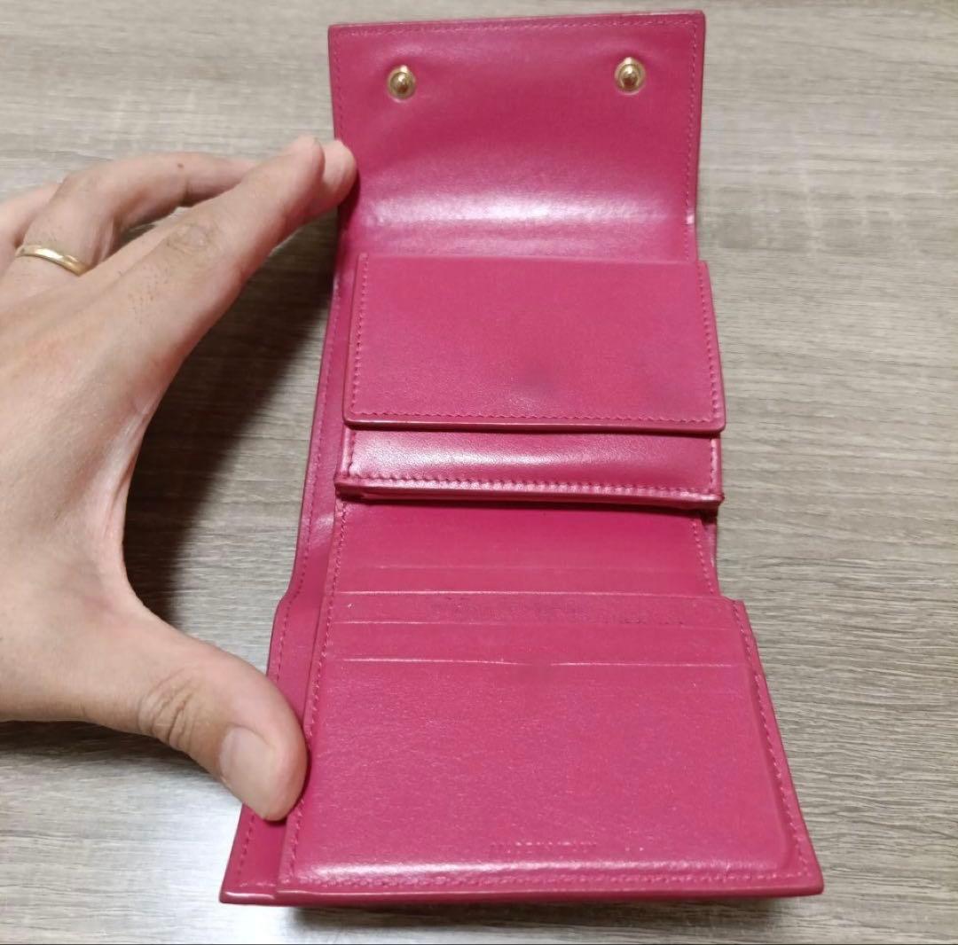 オンライン ストアファッション - CELINE ピンク 三つ折り財布 証明書付き