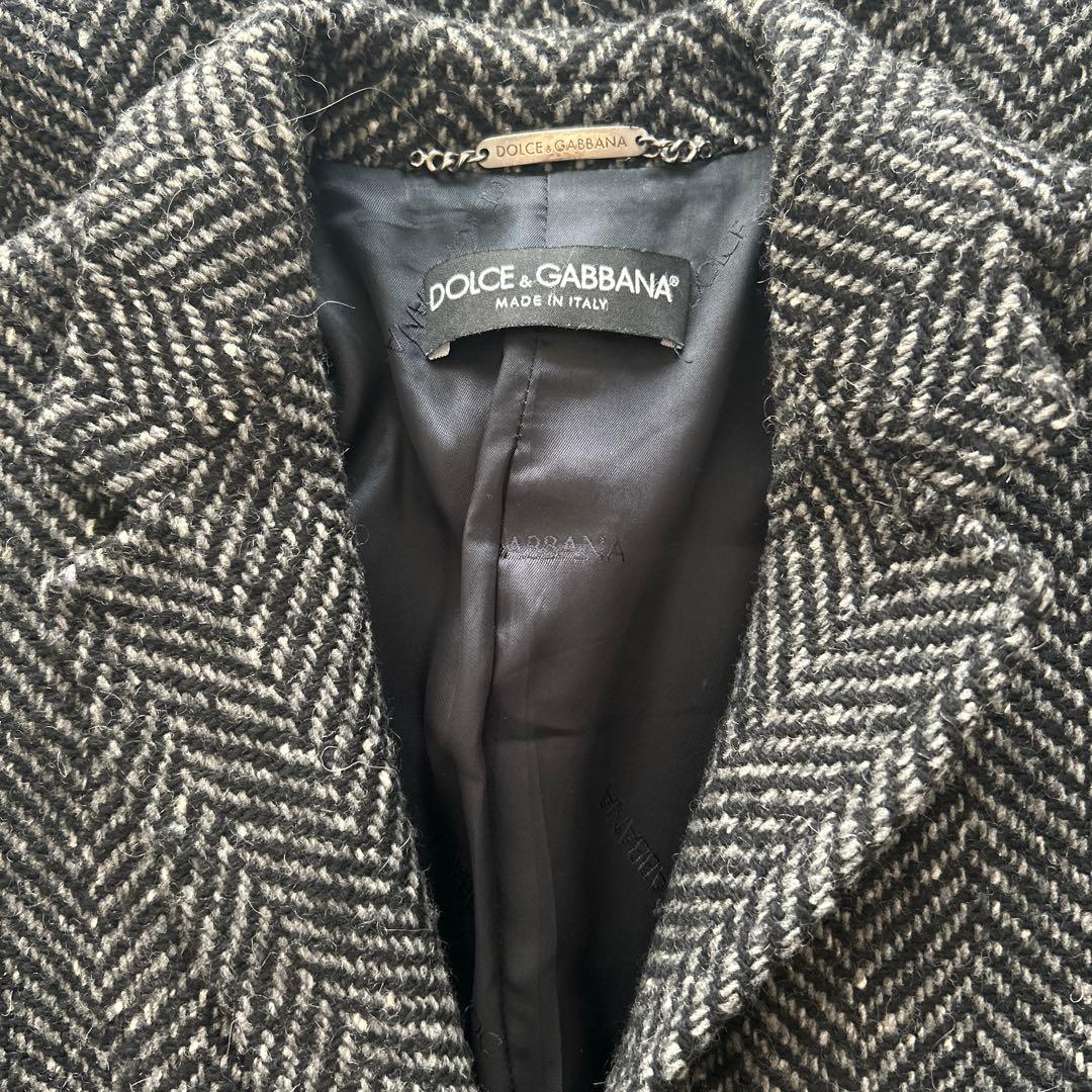 DOLCE&GABBANA ドルチェ&ガッバーナ ツイード チェスター コート