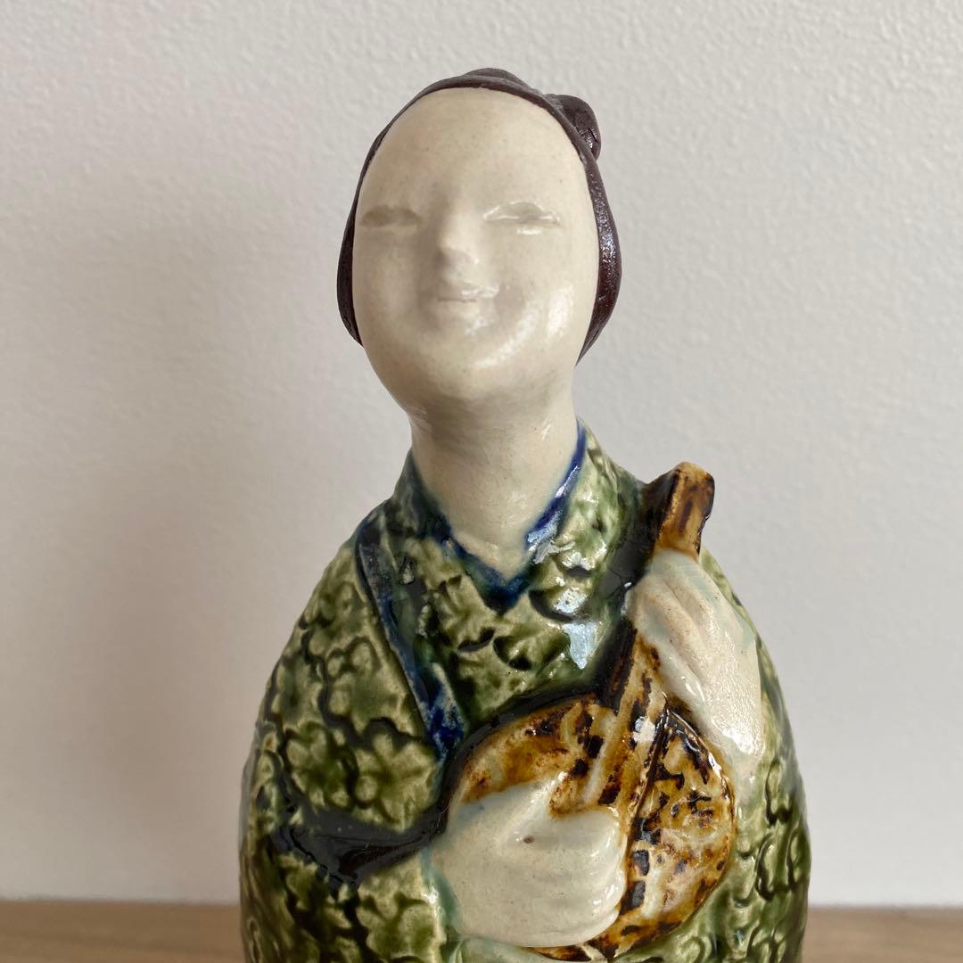 美品】伊村徳子さん作 織部陶人形 - メルカリ