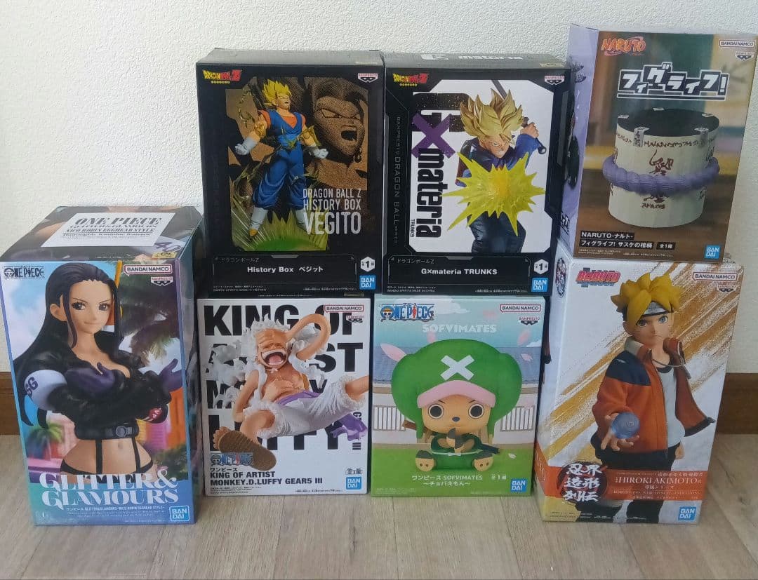 未開封 プライズフィギュア7個セット ワンピース ドラゴンボール