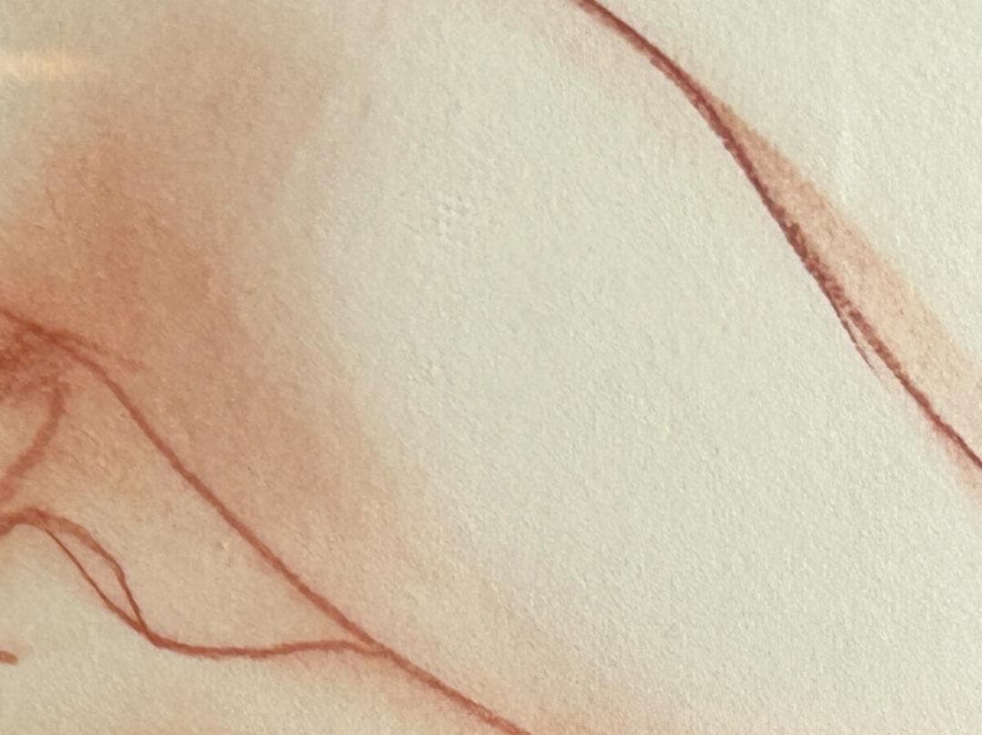 古沢岩美「裸婦」ヌード パステル画 銀座　ヤタヤシール 真作保証