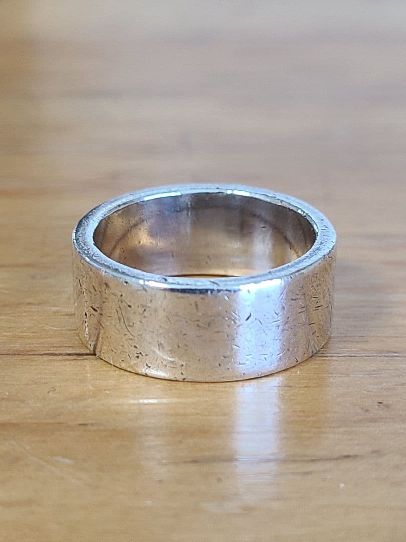 goro's ゴローズ 平打ちリング 11～12号 斜め飛び ピンキーリング