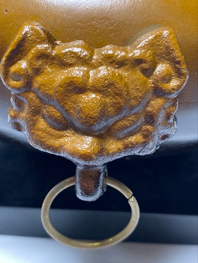 唐銅 鬼面風炉釜 コレクション用