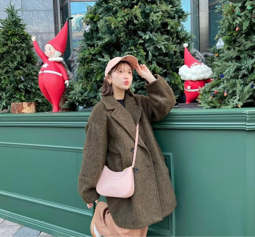 Happy John ウールブレンドシャギーコクーンPコート - メルカリ