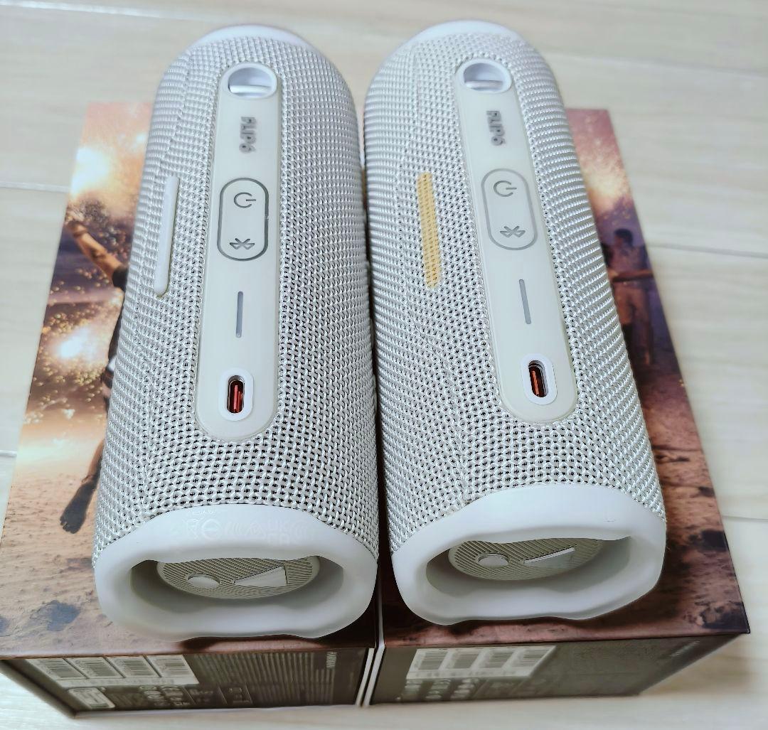 JBL FLIP 6 ワイヤレススピーカー 白(2点) - メルカリ