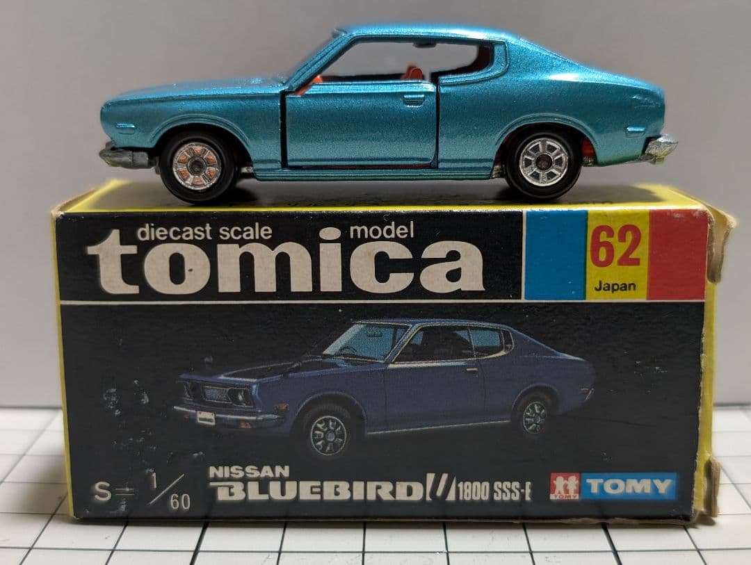 トミカ NISSAN BLUEBIRD-U 1800 SS-E 1/60