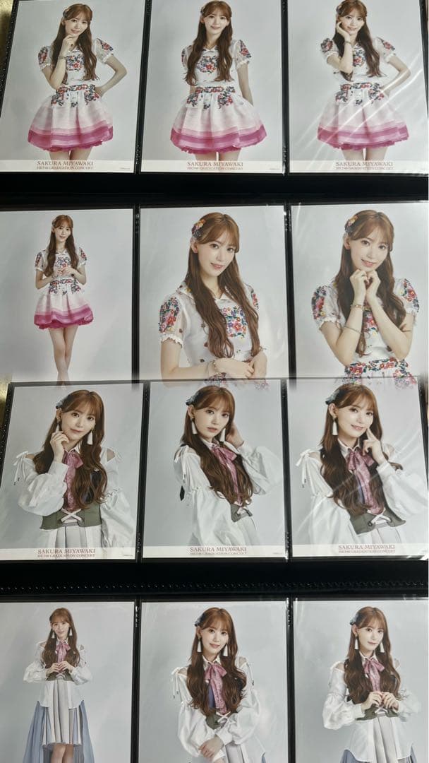宮脇咲良 HKT卒コングッズ☆メモリアル生写真132枚フルコンプセット