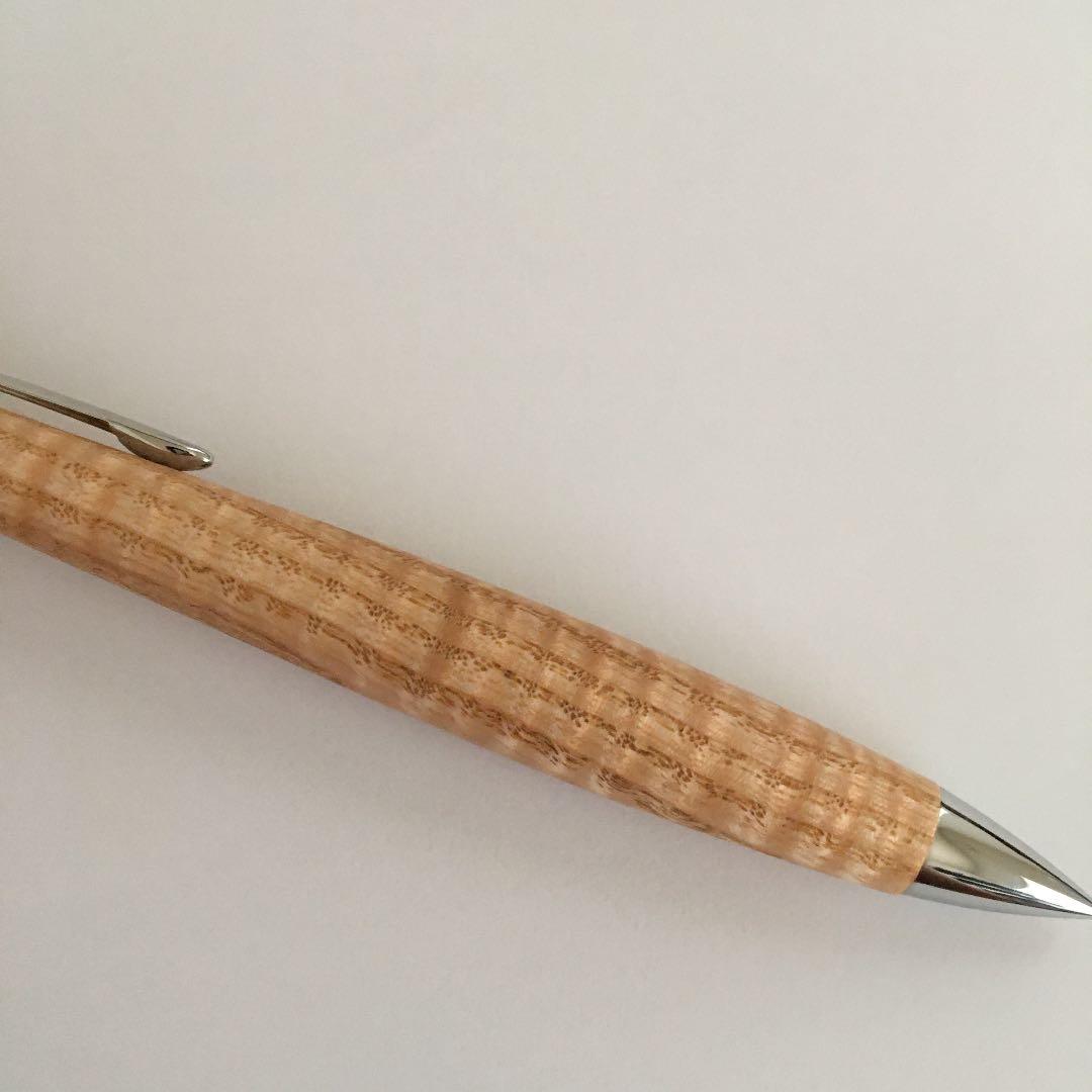 工房楔 ペンシル楔 0.5 タモ縮杢 シャーペン シャープペンシル 木軸ペン
