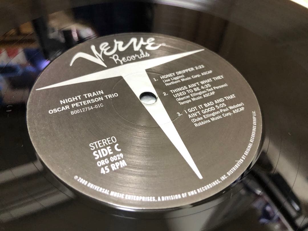 Oscar Peterson Trio Night Train 45回転 2LP