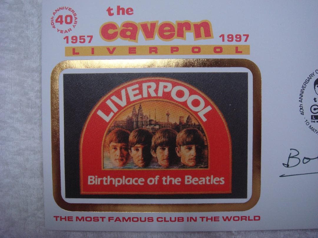 初日カバー キャバーンクラブ ボブ・ウーラーサインアンティーク