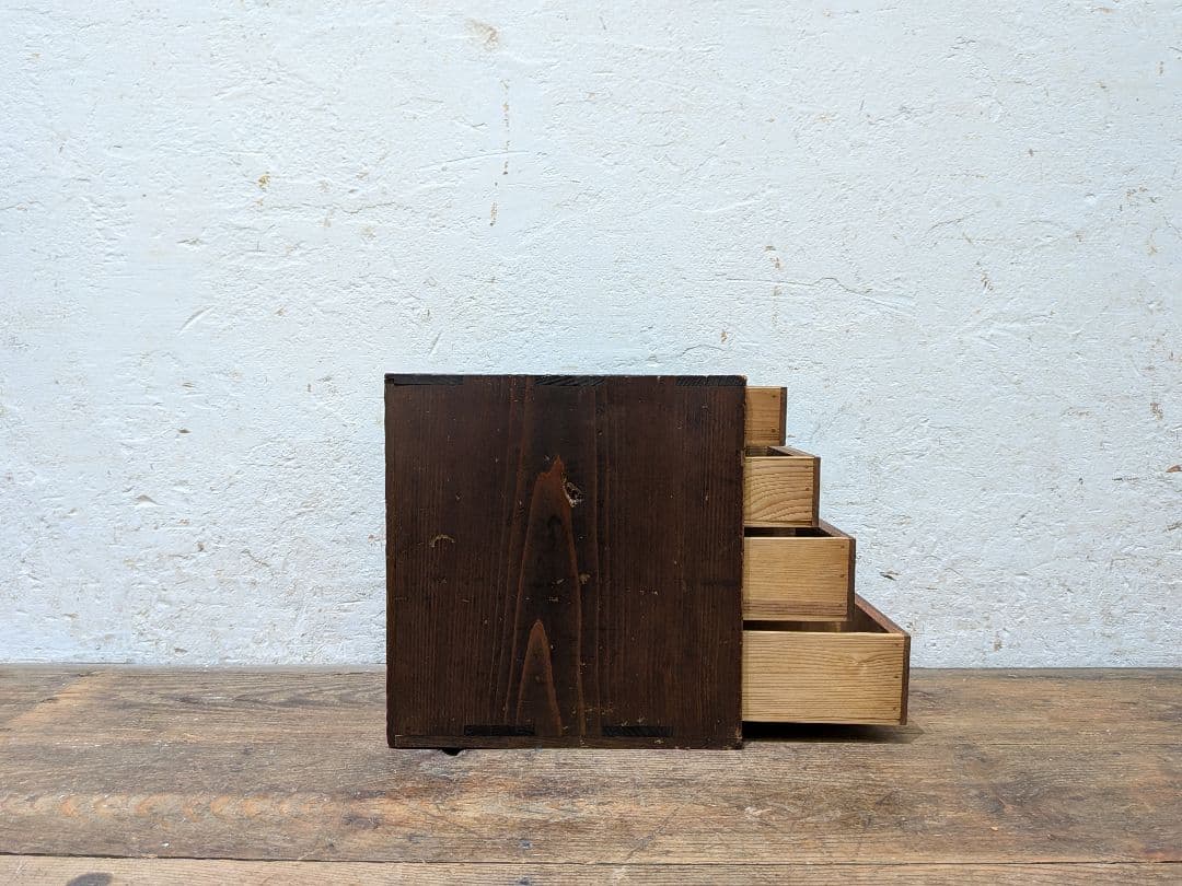 1115 アンティーク 小引き出し 収納棚 小物入れ ケース 古家具 レトロ